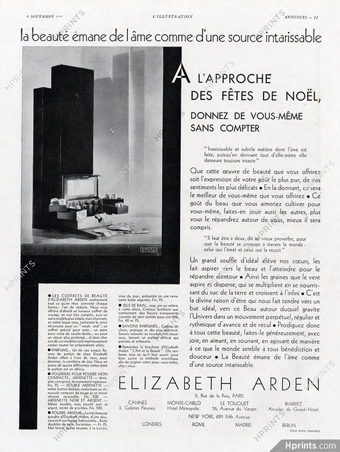 Elizabeth Arden (Cosmetics) 1930 Demeyer