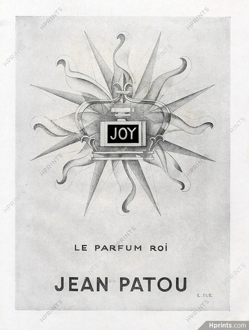Jean Patou (Perfumes) 1950 JOY, signed L.SUE