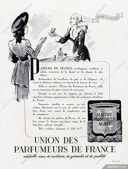 Union des Parfumeurs de France 1946