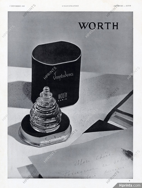 Worth (Perfumes) 1938 Imprudence (L)
