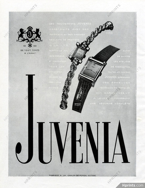Juvenia (Watches) 1949 Plaza