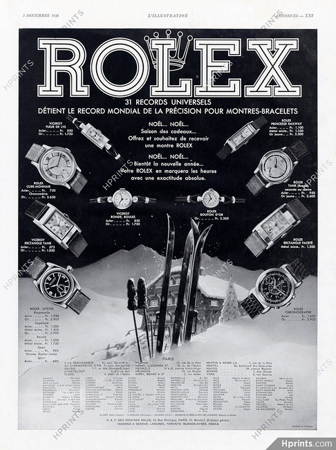 Rolex (Watches) 1938 Winter, Ski