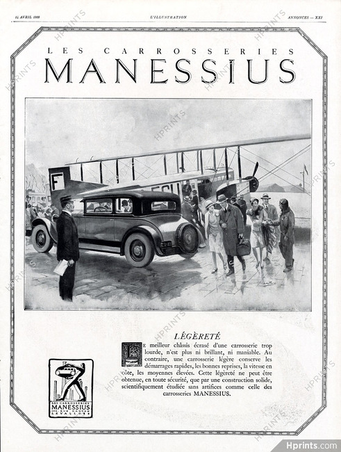 Manessius 1928 Léon Fauret, airplane