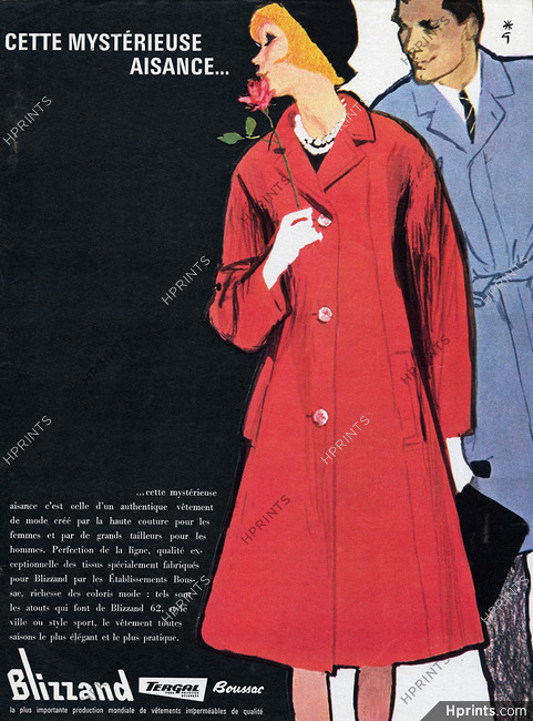 Blizzand (Clothing) 1962 René Gruau — Advertisements