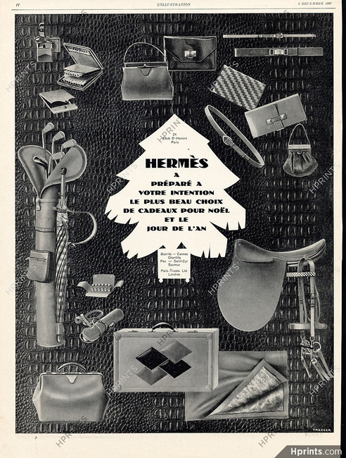 Hermès 1927 Sports Equipment, Golf, polo, luggage, handbags, Saddle