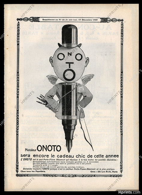 Onoto (Pens) 1909 Monsieur Onoto