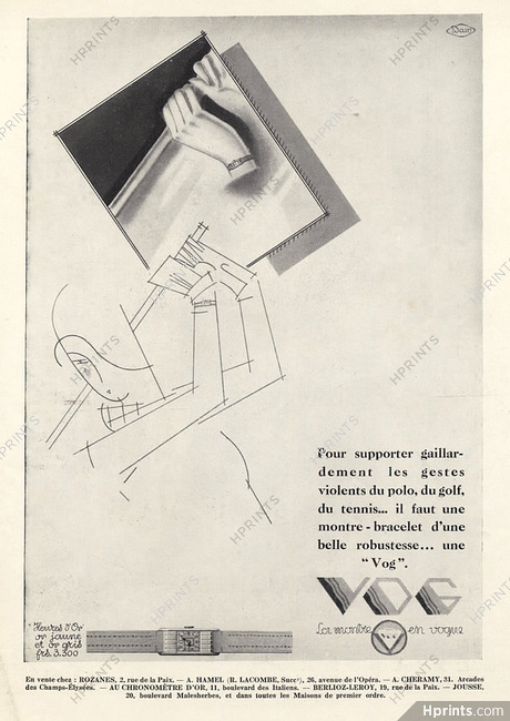 VOG (Watches) 1929 Golfer, Art Deco Style