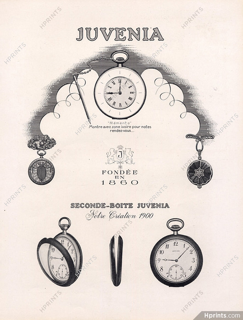 Juvenia (Watches) 1950 Memento, pocket watch
