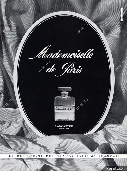 Lancaster (Perfumes) 1957 Mademoiselle de Paris