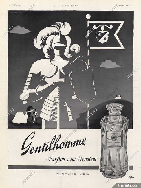 Weil (Perfumes) 1941 Gentilhomme, Jacquelin (L)