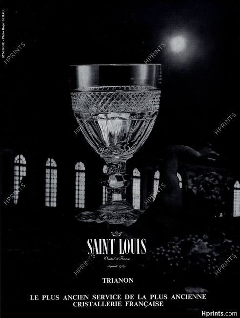 Saint-Louis (Crystal) 1966 "Trianon", Photo Roger Schall