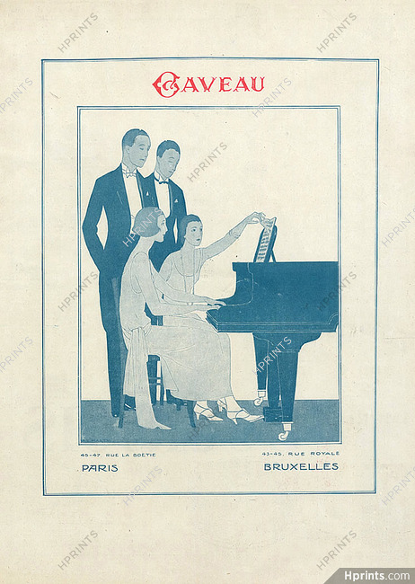 Gaveau (Pianos) 1924 A.E. Marty (blue version)