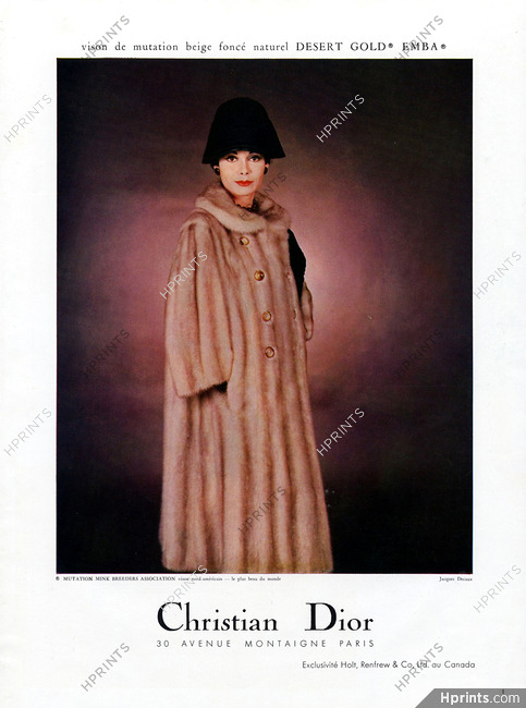 Christian Dior (Fur clothing) 1960 Desert Gold, Emba Fur Coat