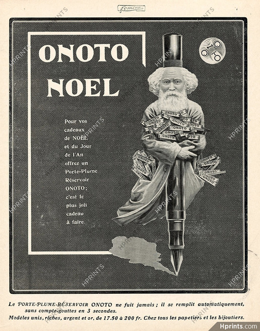 Onoto (Pens) 1911 Christmas, Santa