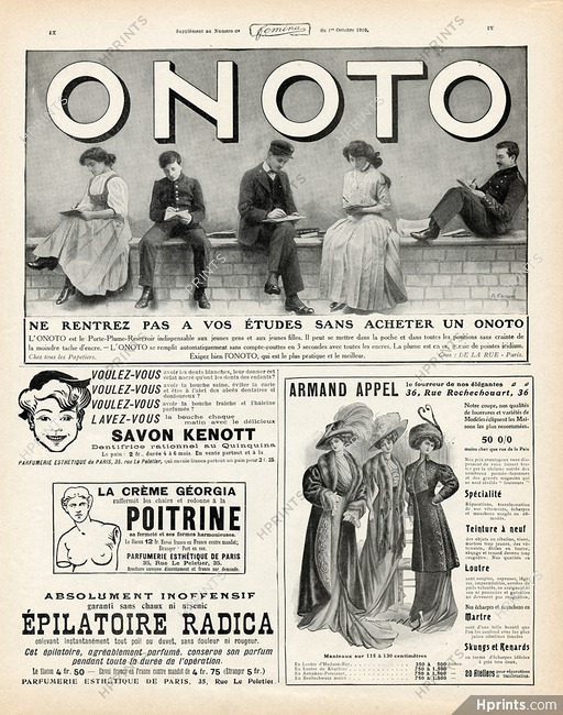 Onoto (Pens) 1909 Ehrmann