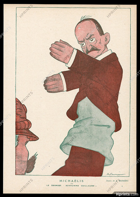 Barrère 1917 ''Michaëlis'' Guignol marionette caricature