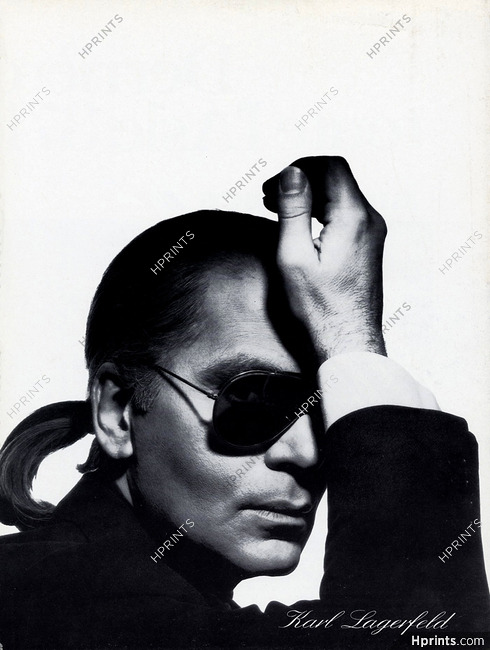 Karl Lagerfeld 1985 Portrait