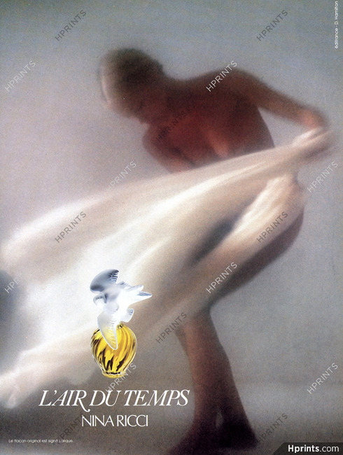 Nina Ricci (Perfumes) 1984 L'Air du Temps, Lalique, Photo David Hamilton
