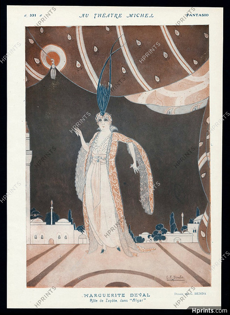 Benda 1916 Marguerite Deval, Zaydée ''Afgar'' oriental