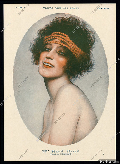 Gustave Brisgand 1916 Mlle Maud Harry, portrait