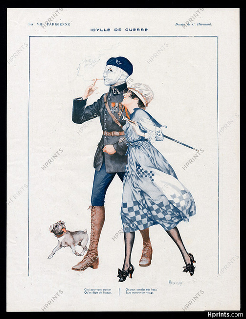 Hérouard 1918 ''Idylle de Guerre'' cigarette holder, ww1