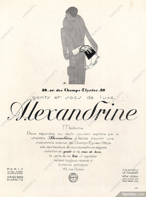 Alexandrine (Gloves) 1927 Benigni