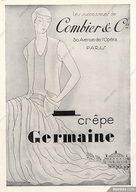 Combier & Cie (Textile) 1929 Crêpe Germaine