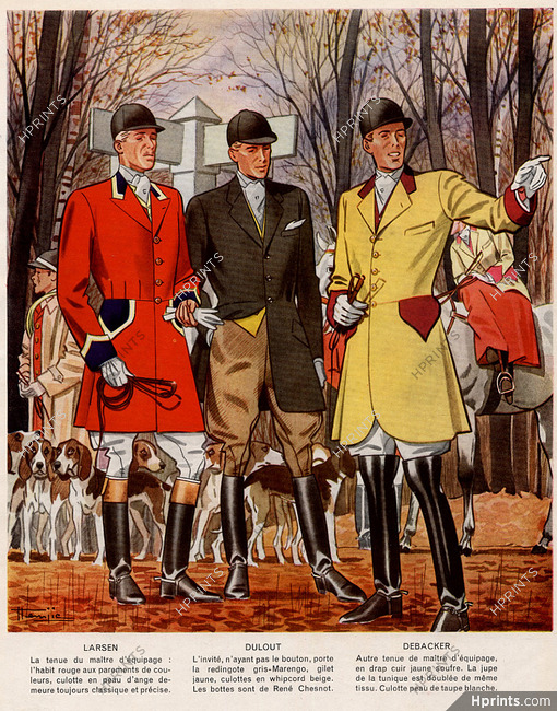 Larsen, Dulout & Debacker (Men's Clothing Hunting) 1947 Marcel Jacques Hemjic