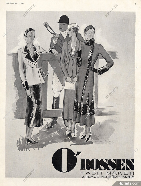 O'Rossen 1931 Gabrielle Sacy