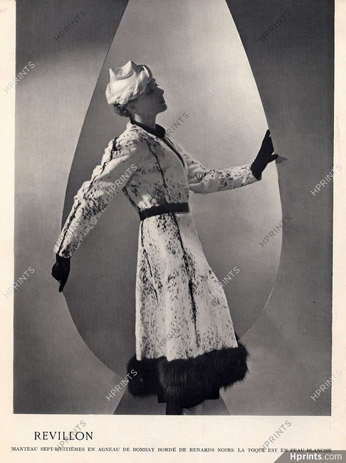 Revillon 1937 Fashion Photography Fur Coat