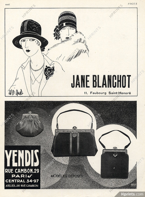 Yendis (Handbags) 1927