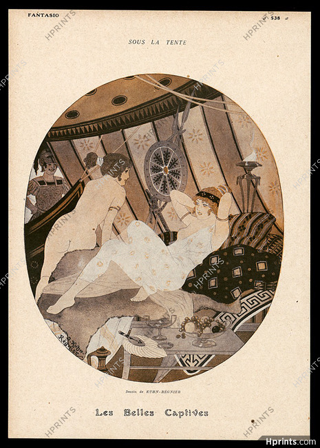 Les Belles Captives, 1917 - Joseph Kuhn-Régnier Anntiquity, Nude