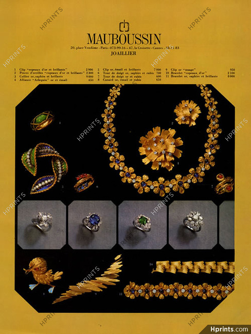 Mauboussin 1967 Jewels