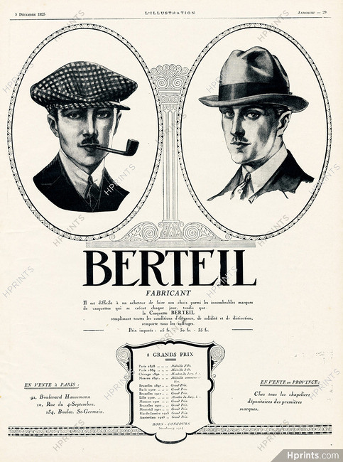 Berteil (Hats) 1925