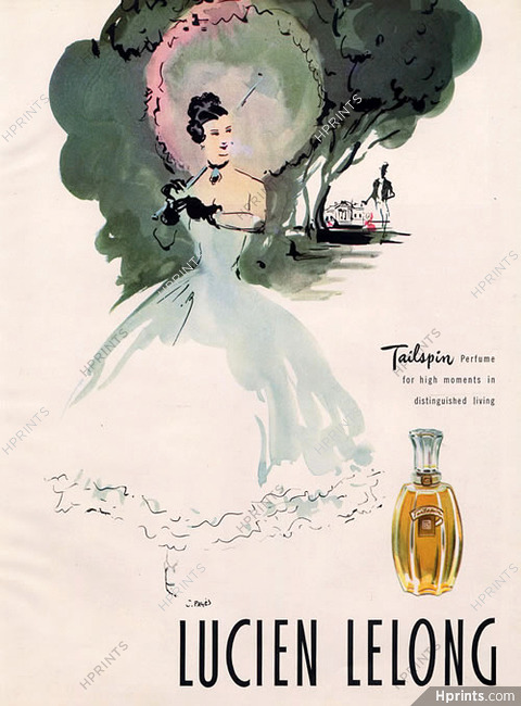 Lucien Lelong (Perfumes) 1947 Tailspin