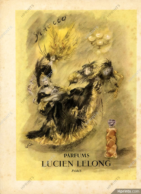 Lucien Lelong (Perfumes) 1948 Sirocco, Lila de Nobili
