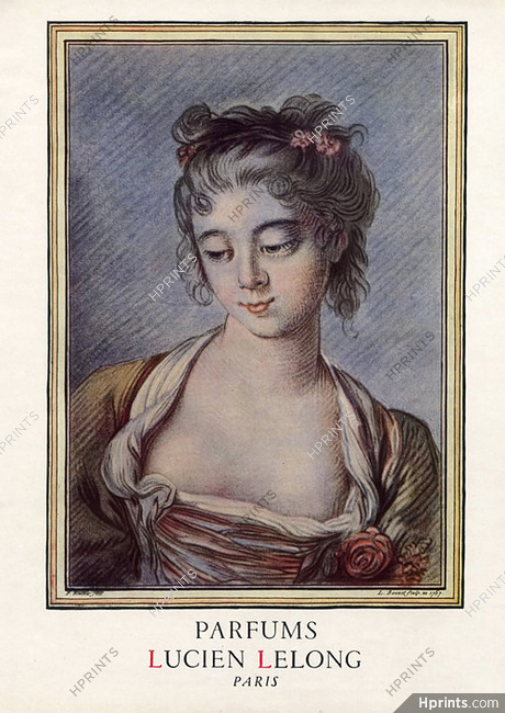 Lucien Lelong (Perfumes) 1946 Portrait François Boucher