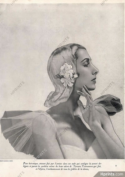 Tamara Toumanova 1947 Russian Dancer, Photo Eugène Rubin