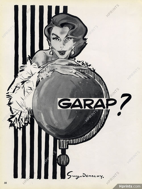 Guy Demachy 1953 Garap, Dummy Brand Advertisement