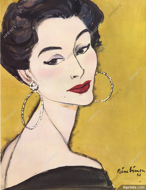 Pierre Simon 1953 Hairstyle, Portrait