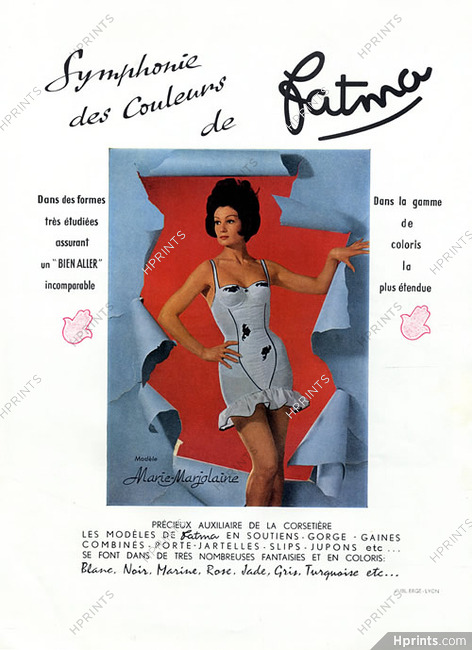 Fatma (Lingerie) 1963 Combiné, Véronique d'Ainay