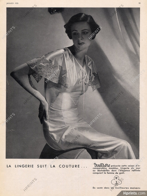 Valisère (Lingerie) 1935 Nightgown