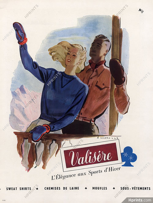 Valisère (Winter sports) 1947 A. Chazelle, Sweater