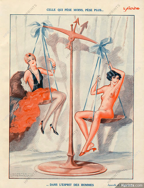 Gaston Cirmeuse 1931 Celle qui Pèse moins, Pèse plus... pour les Hommes, Nude