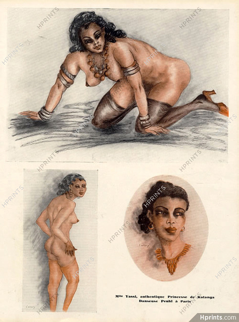Corbery 1933 Peuhl Dancer Nude, Yassi Katanga Princess, Sexy Looking Girl