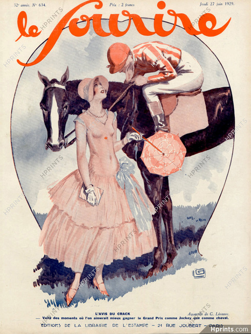 Leonnec 1929 Jockey, Horse Racing