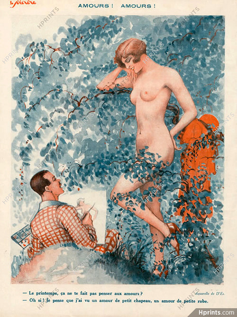 Vald'Es 1932 Nude art modeling, Painter