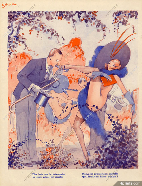 Vald'Es 1932 Sexy looking girls, Le Baise-Main...