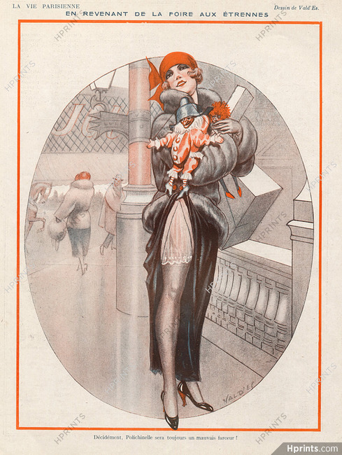 Vald'Es 1922 Pulcinella Puppet Doll Sexy Girl