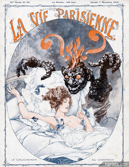 Hérouard 1919 ''Le cauchemar du charbon'' devil, babydoll